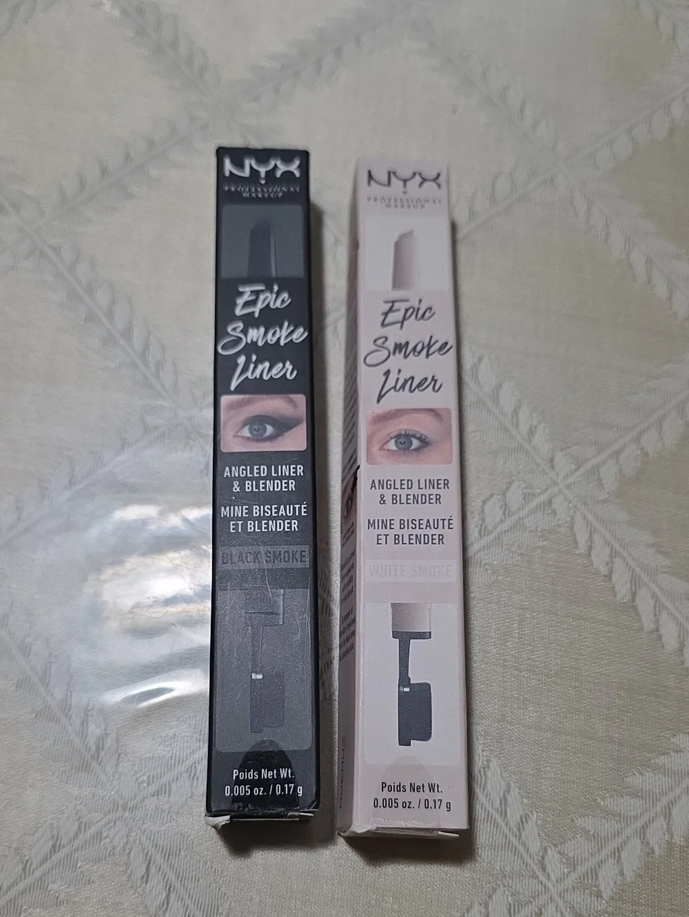 SET (2) NYX Epic Smoke Liners Black & White